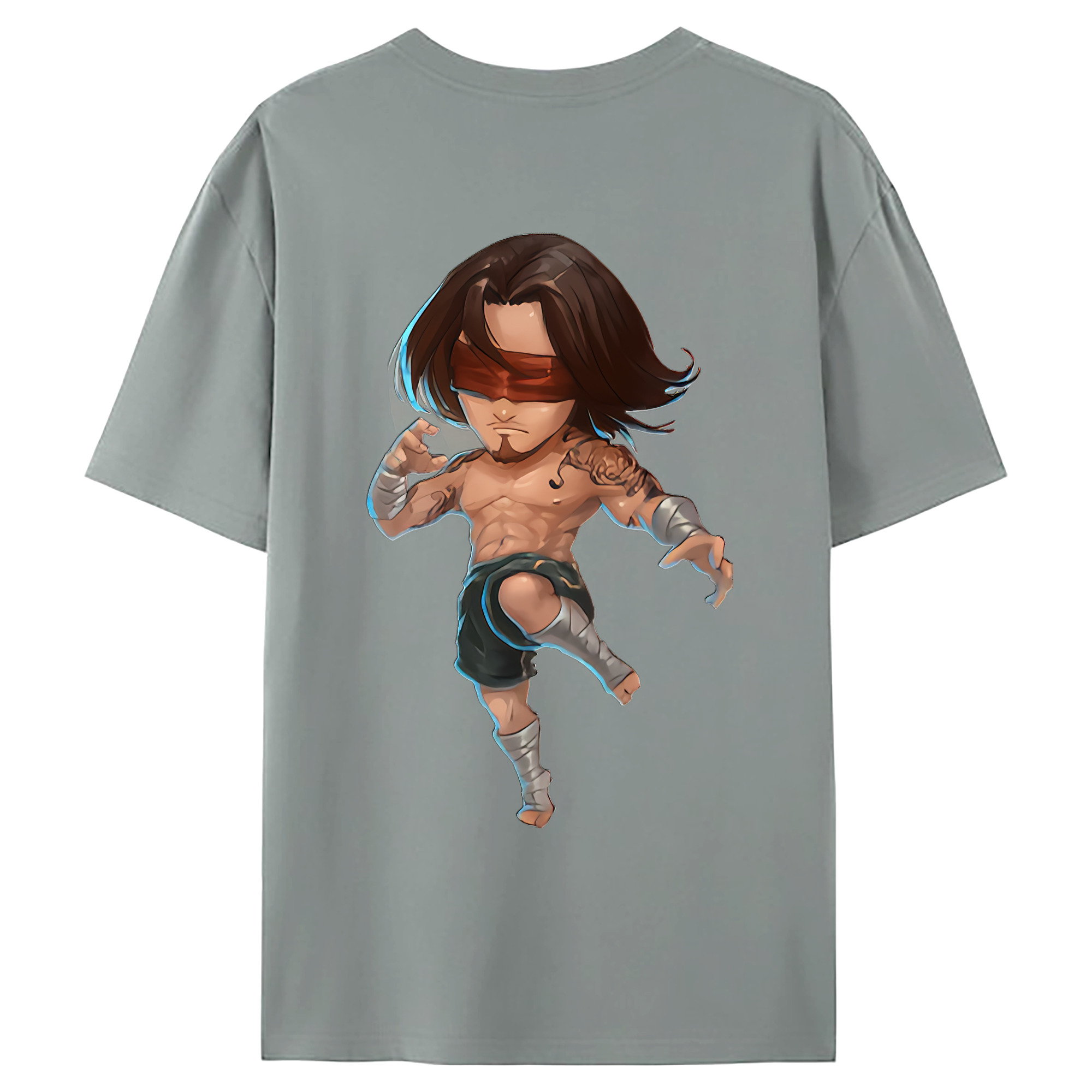 （画像用） リーグ・オブ・レジェンド League of Legends LOL 綿100％ メンズ半袖Tシャツ（バックプリント） 通気性